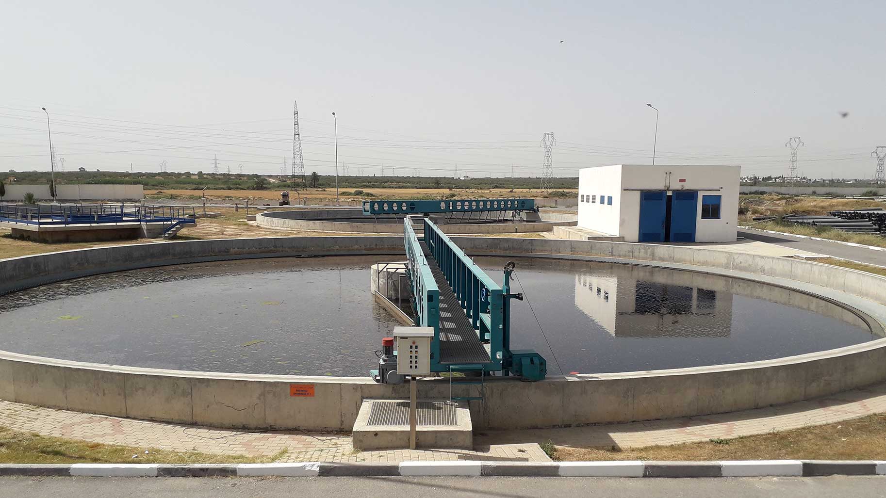 Reservoir d'eaux usées